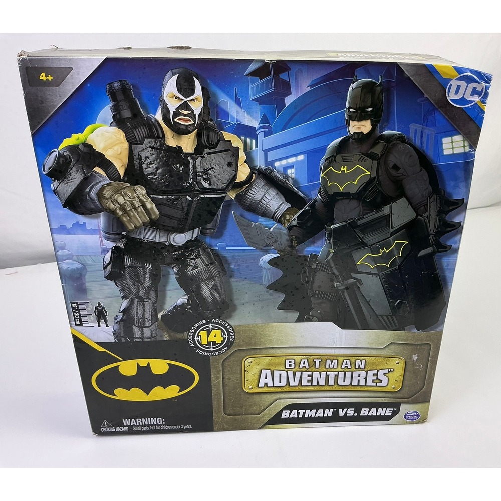 Batman vs Bane DC Comics Adventures Action Figure 14Accessories Armor Box Damage